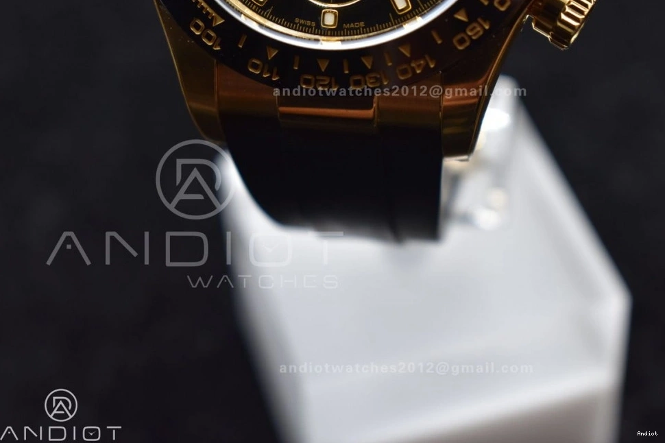 Dial 1:1 Best Rubber Daytona Strap SA on 759 Snug 116518 Edition Clean Oysterflex Black 0708